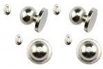 Melody Jane Puppenhaus Satin Nickel Türknauf mit Schlüssel Löcher Miniatur 1:12