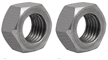 sourcing map Tuerca hexagonal M24 rosca izquierda de 3 mm métrico de acero al Carbono 2 piezas