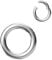 NewkeepsR Stahl 2.5mm Dicke 8mm 316L Chirurgenstahl mit Klappbarem Klicksegment und Orbital-Conch-Ringen