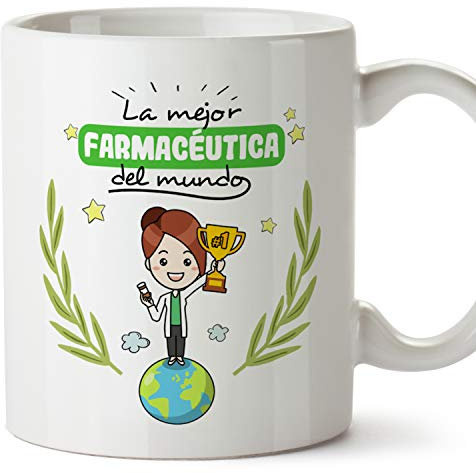 MUGFFINS Taza Farmacéutica (Mejor del Mundo) - Regalos Originales y Divertidos de Farmacia