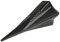 Edward Tools Diamond Wood Splitting Wedge - 4 LB Steel 4 Way Log Splitter - Torpedo/Grenade Wedge Design Splits Firewood into 4 Pieces - Less Effort Manual Maul Log Splitting