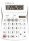 Lexibook - 10-stelliger Bürotaschenrechner mit Geneigter Bildschirm - Grund- und Speicherfunktion - Große Tasten und Bildschirm für Büro, Schule, Zuhause - Solar & Batterien - Weiß/Grau - C210