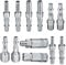 oumuik 12 Pcs 1/4 BSP Air Compressor Fittings, Air Line Hose Compressor Fitting Air Coupler and Plug Kit Couplings Set 1/4 inch 3/8 BSP
