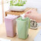 Household Office Supplies Wheelie Mini Trash Can Desktop Plastic Bucket Dustbin Mini Waste Bins Cleaning Storage Green