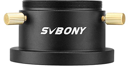 SVBONY SA404 M48 to M42 Adapter 1.25” Metal Eyepiece Adapter for SV41 | Compatible with Canon/ Nikon Cameras, Brass Pressure Ring, for Moon Viewing, Observing Targets and Scenery