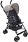 FORMULA BABY Poussette canne happy | dès 6 mois et jusqu'à 22kg | canopy avec fenêtre de surveillance | assise matelassée et dossier inclinable | poignée en mousse | entretien facile | grand panier