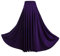 dPois Damen Tanzrock Lang Maxi Bauchtanz Flamenco Rock High Waist Swing Rock Bauchtanz Standard Tanz Performance Kostüm A Violett_87cm XXL