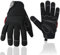 Wolveskin Safety Work Gloves Men & Women - Utility Mechanic Working Gloves for Multi Purpose Use, Synthetic Leather, Heavy Duty, Firm Grip, Touchscreen, High Dexterity and Flexible (Black, Large)