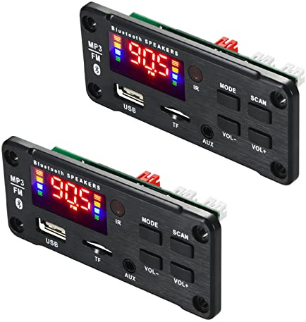 Minghunian 2X Amplifier 25Wx2 12V Mp3 Decoder Board Audio Module Bluetooth 5.0 Wireless Music Car Mp3 Player with Bluetooth