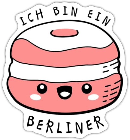 Ich Bin Ein Berliner Lustiger Pfannkuchen Sticker Aufkleber
