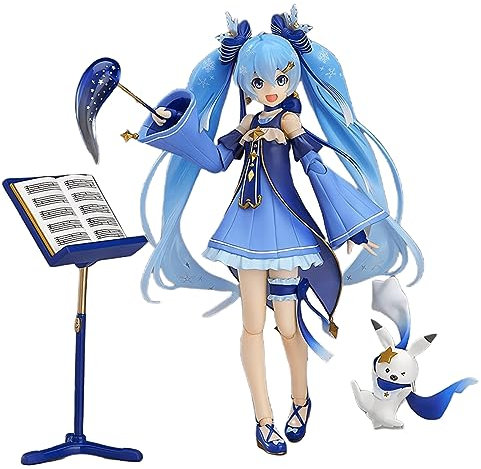 Luxetoys Miku Anime Figuren Charakterfiguren mit Beweglichen und Austauschbaren 14 cm Modell Spielzeugpuppen zur Sammlung