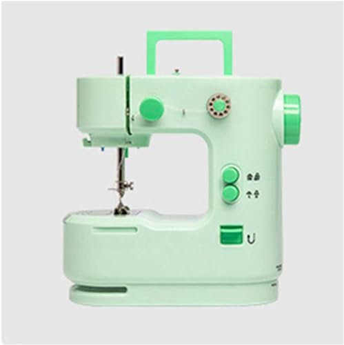 Práctica Mini máquina de coser portátil, cortador, Pedal de pie, mesa de mano de línea recta, bobinado eléctrico de dos hilos