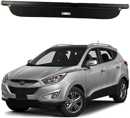 SZeLL Einziehbare Auto Laderaumabdeckung für Hyundai Tucson 2006-2008, Kofferraumabdeckung Cargo Ablagen Auto Hutablage Sichtschutzschild Styling-Zubehör
