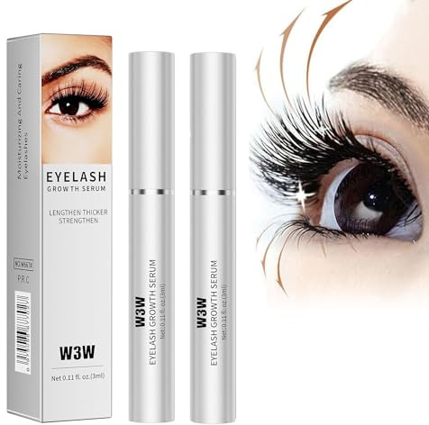 IFFANY W3w Wimpernwachstumsserum, Wimpernwachstumsserum, fortschrittliche Formel für längere, dickere, dickere Wimpern