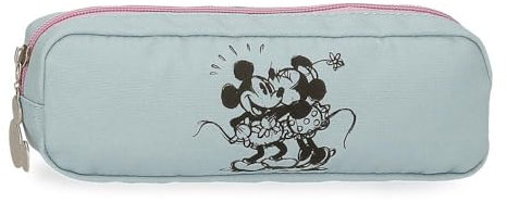 Disney Joumma Bags Mickey & Minnie Kisses Schulmäppchen, Federmäppchen für Kinder, Organisieren und Transportieren von Stiften und Stiften., blau, Federmäppchen