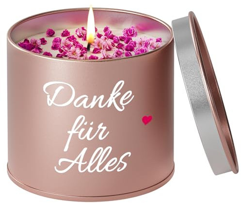 Dankeschön Geschenke, Duftkerzen in Metalldosen Dankeschön Geschenke für Frauen Thanksgiving Geschenk für Hebamme Beste Freundin Kollegen-2