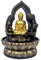 Fontaine d’Intérieur Fontaine Zen de table en forme de Bouddha à 3 niveaux – Fontaine d'eau d'intérieur zen de 27,9 cm de haut en cascade for la détente au bureau, dans la chambre à coucher Fontaine d