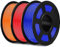 SUNLU PLA Filament 1.75mm,Sauber Gewickelt 3D Drucker Filament PLA 1.75mm,Maßgenauigkeit +/- 0,02mm, 1KG Spule 3D Filament, 3 Pack,Kompatibel Mit den Meisten 3D Drucker,PLA Blau+Rot+Orange