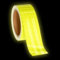 Ruban réfléchissant de 5,1 cm x 10 m, ruban adhésif jaune fluorescent imperméable pour extérieur, bande d'avertissement de sécurité extérieure pour remorques, véhicules, bateaux