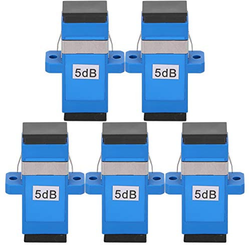QANYEGN 5 Stück Glasfaseradapter, Singlemode-Optikkoppler-Dämpfungsglied, 5 dB SC-Dämpfungsglied für die Elektronik