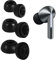 umvowuxa Galaxy Buds 3 Pro Silicone Ear Tip Replacements Comfortable Soft Ear Tip Covers Ear Tip Accessories Compatible with Samsung Galaxy Buds 3 Pro (3 Pairs/Black)