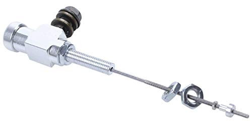 Swiixxer Moto idraulico frizione cilindro asta freno pompa M10X1.25mm alluminio argento