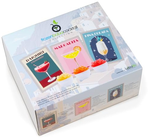 Bobalife Slush Bubble Tea Kit Cocktail Gift Set | Homemade DIY Boba with Squishy Slushy Cup & Syrups | Vegan Gluten Free