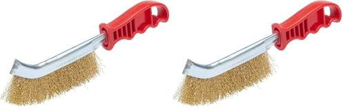 Fit For The Job Universal Wire Brush for Heavy Duty Cleaning of Wood, Metal, Masonry and More, Paint & Grime Removal, Cleaning Rust, Grills, Tiles, Wood, Metal, Brick, Masonry (Pack of 2)