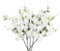 LEUCHTAMOR 5PCS Künstliche Kirschblütenzweige Weiß Künstliche Kirschblütenzweige Faux Kirschblüte Stämme Seide für Frühling Hochzeit Indoor Outdoor DIY Party Dekor