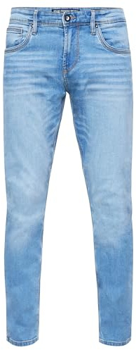 Rusty Neal Light Blue Used Jeanshose Klassisch Amerikanische Herren Jeans Hose Hell Blue Streetwear Stretch Denim Pant L30 L32 L34