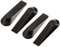 Pack of 4 Black Door Stoppers Jam, Plastic Door Wedge Home Office