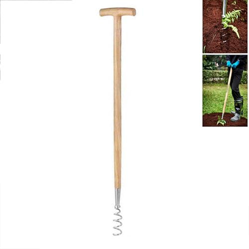 Désherbeur de mauvaises herbes en spirale - Longueur : 96 cm - Pour pissenlits, herbe d'oie, plantain et diverses mauvaises herbes