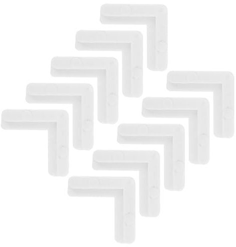 ETHZZLE Eckwinkel Halterungen für Fliegengitterrahmen – 10 Stücke 90° Festwinkel Installieren Robust für Fenster und Türen Vielseitig Einsetzbar