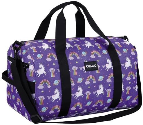 Kids Duffle Bag Overnight Travel Sports Weekender Duffel Bag for Boys Girls