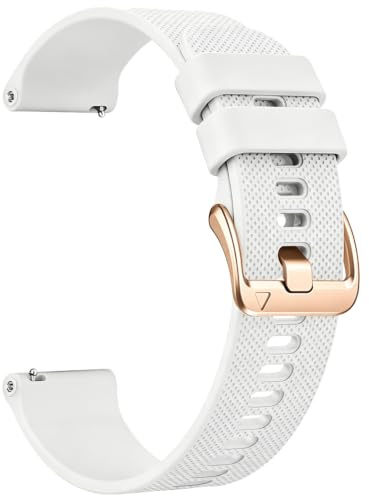 Aurrain reloj silicona suave Correa para18mm 19mm 20mm 22mm Correa deportiva suave unisex de repuesto,Compatible Garmin/Galaxy/Amazfit/Huawei.