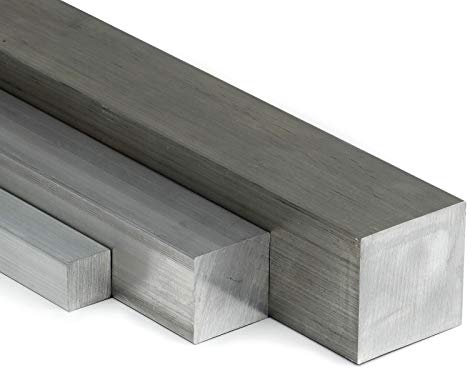 Aluminium Vierkant 25x25mm Länge = 1000mm (100cm) zum Drehen, Fräsen, Bohren, Sägen