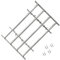 Tidyard Barandilla Ajustable para Ventana,Ventana Rejilla,Reja de Seguridad para Ventana,Decoración para Hogar,con 4 Travesaños Sólidos,Acero Galvanizado 1000-1500mm