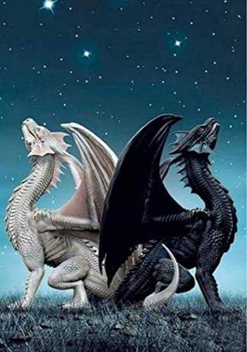 5D Diamond Painting Diamant Malerei Painting Bilder, Wowdecor Drachen Star Tiere Full Set Groß DIY Diamant Gemälde Malen Nach Zahlen