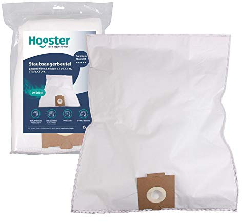 Hooster 20 Sacs d'aspirateur Compatible pour Festool CTL 26 ELE/ CTL26ELE/ CTL-26-ELE