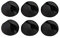 Rohans Premium Cable Tidy Clips Management Desktop Cord Holder and Hook Adhesive Charging Power Cable Drop Wire Organizer System for TV PC Laptop Home Office Desk (Black, Quantity x 6)