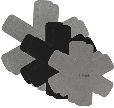 T-fal Textiles 92090 Cookware Protector, 6 Piece Set, Polyester, Black