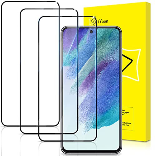 GiiYoon 3 Stück Panzer Schutz Glas für Samsung Galaxy S21 FE, HD Displayschutzfolie, 9H Härte, Anti- Kratzer, Bläschenfrei, Ultrabeständig