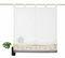 Devola Voile Raffrollo transparent Raffgardinen mit Schlaufen Blumenmuster Stickerei Fenstergardinen Faltvorhang Modern Rollo Küchengardine Tür Vorhänge BxH 80x155cm Grau 1er Pack