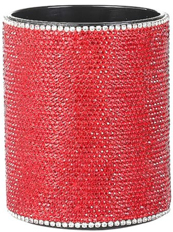 Operitacx Organisateur à Stylo Rhinestone Pot De Rangement Créatif Pour Fournitures Scolaires Et Maquillage Décoration Pour Bureau Et Maison