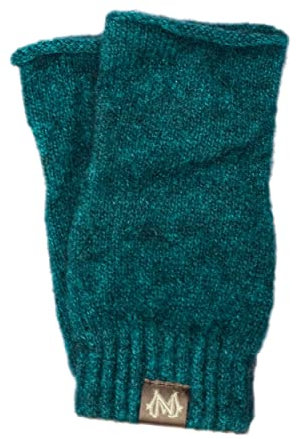 Noble Wilde, Stulpen Armwärmer Armstulpen, 40% Possum, 53% Wolle, 7% Seide (Petrol, L)
