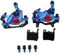 PETCHOR HB-100 Line Pulling Hydraulic Disc Brake Calipers，Mechanical Disc Brakes for MTB, Mountain Bike, E-bike and Electric Bike 2PCS Front/Rear Black/Red/Gold (Blue)