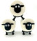 Dani Toilettenpapierhalter Schaf, Toilettenpapier Deko Schwarz, Toilettenrollenhalter WC, Ersatzrollenhalter, Edles Design