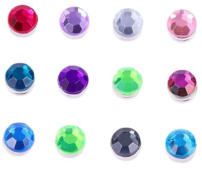 OUNONA 12pcs Drinking Glass Markers Goblet Markers Wedding Party Supplies Gem Drink Markers Cocktail Drink Markers Magnetic Glass Markers Beer Glass Cup Marker Charm Wine