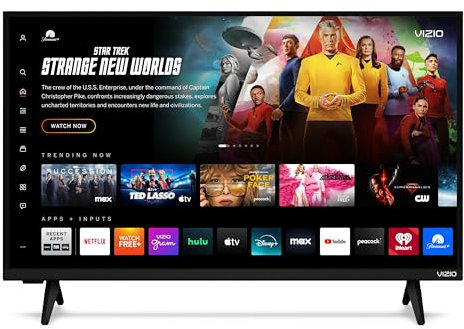 VIZIO Téléviseur intelligent 32 Full HD 1080p avec DTS Virtual : X, Compatibilité Alexa, Google Cast intégré, compatible avec casque Bluetooth, (VFD32M-08 Nouveau)