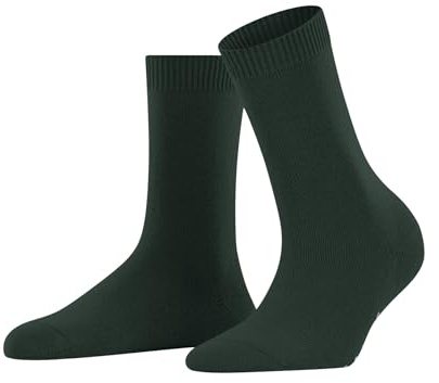 FALKE Damen Socken Cosy Wool W SO Wolle Kaschmir einfarbig 1 Paar, Grün (Hunter Green 7441) neu - umweltfreundlich, 39-42